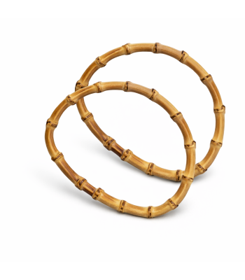 Manici Ovali  Bamboo Naturale 15 cm