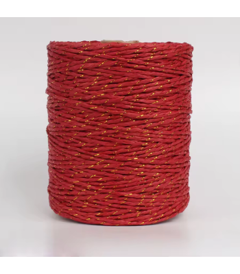 Raffia   Rosso lurex
